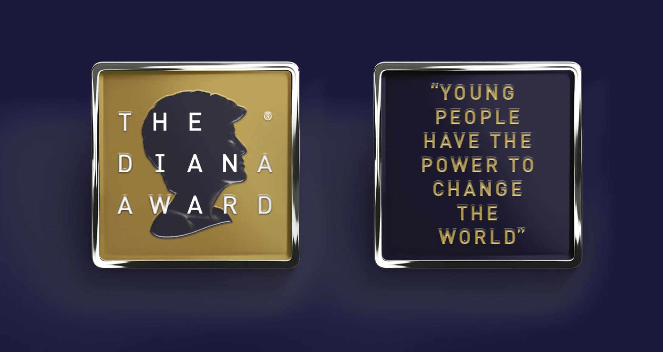 The Diana Award Badge - Front and Back